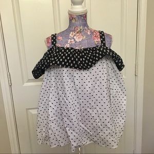 Ann Taylor Loft cold shoulder blouse